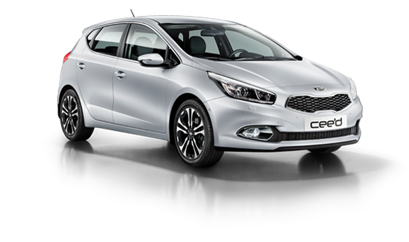 De zilverkleurige Kia Cee’d waarin je rijles krijgt